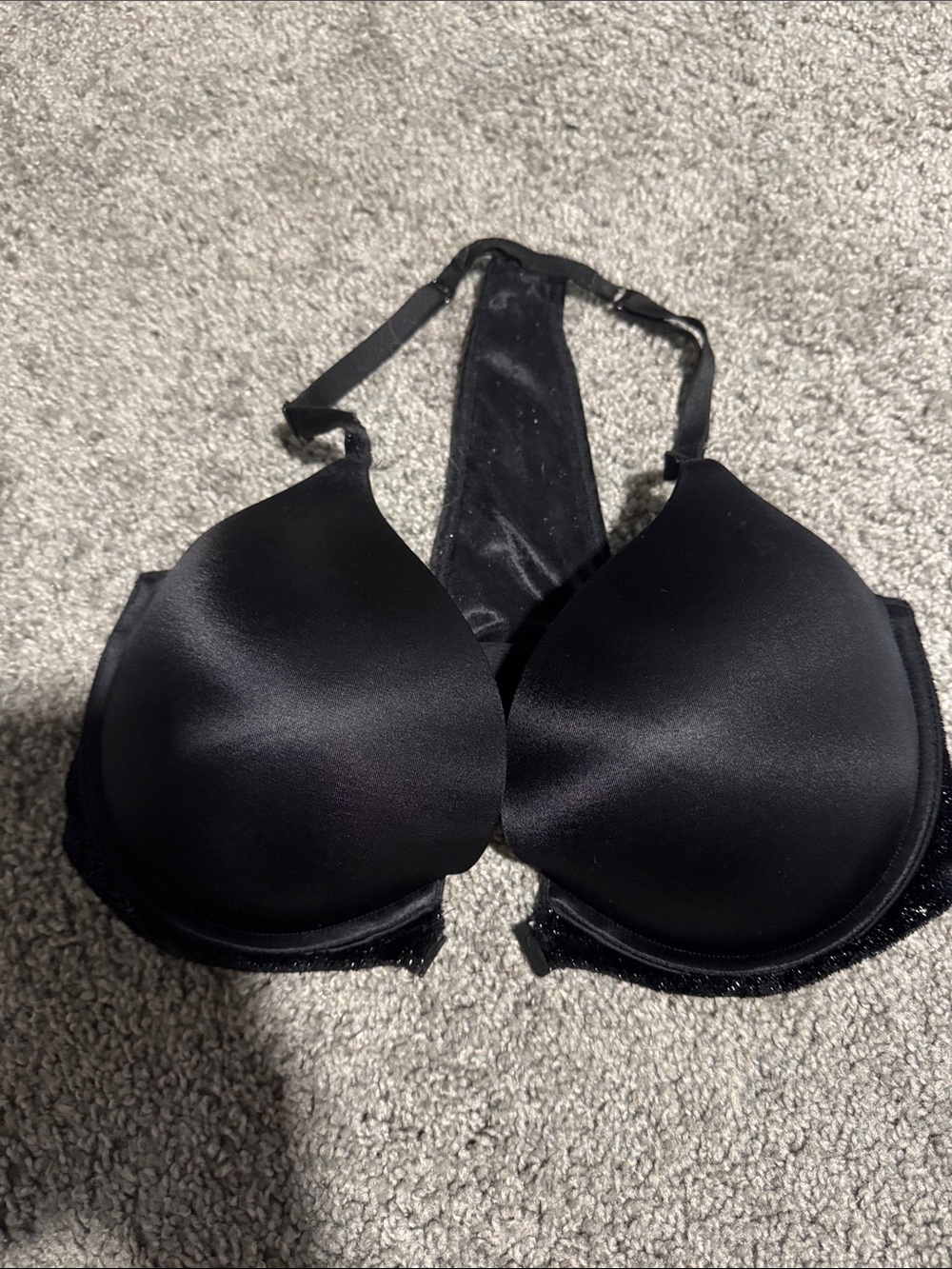 Victoria's Secret Black Push-Up Racerback Bra